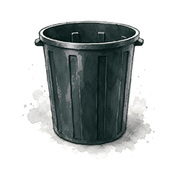 Rubbish and green waste removal icon